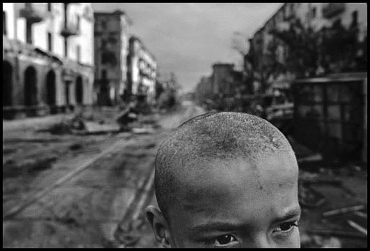 Chechnya, 1996 - Ruins of central Grozny.