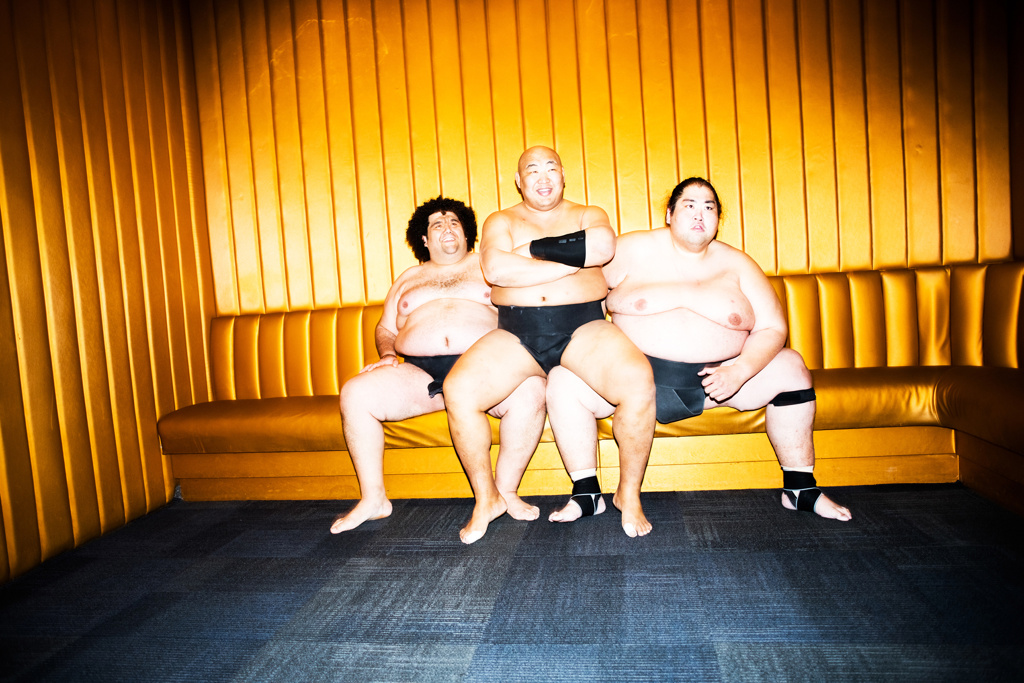 Three Sumo champions perform at Sumo + Sushi at Playstation Theatre on Broadway